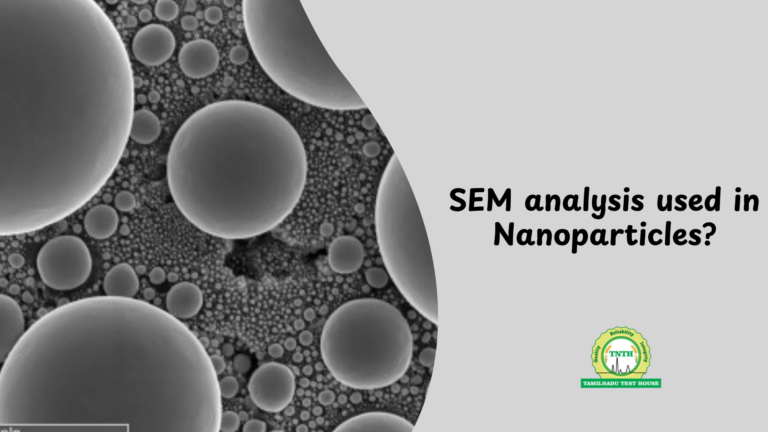 What is SEM analysis used for in Nanoparticles?