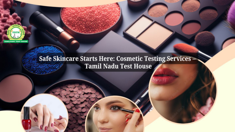 Safe Skincare Starts Here: Cosmetic Testing Services – Tamil Nadu Test House