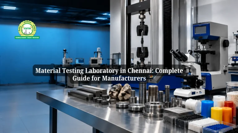 Material Testing Laboratory in Chennai: Complete Guide for Manufacturers